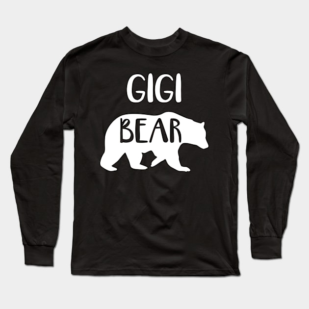 Gigi Grandma Gift - Gigi Bear Long Sleeve T-Shirt by BTTEES